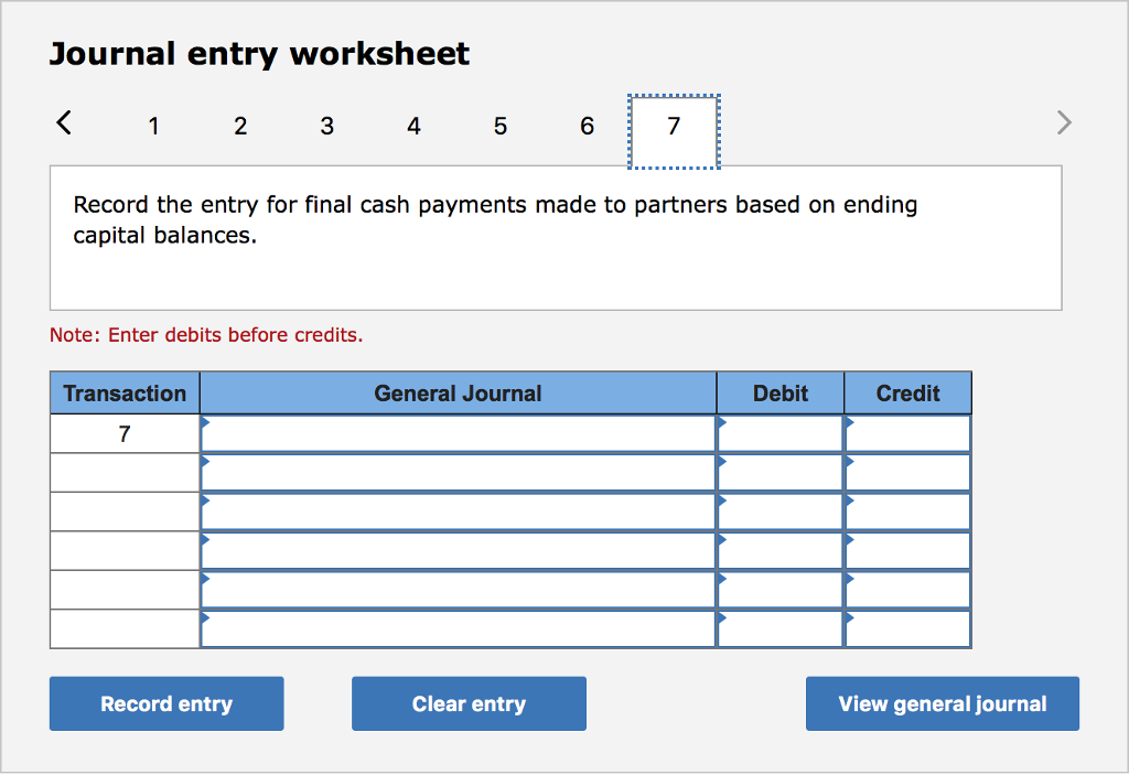 liabilities 4. Distributed cash based on safe capital balances again. 5. Sold