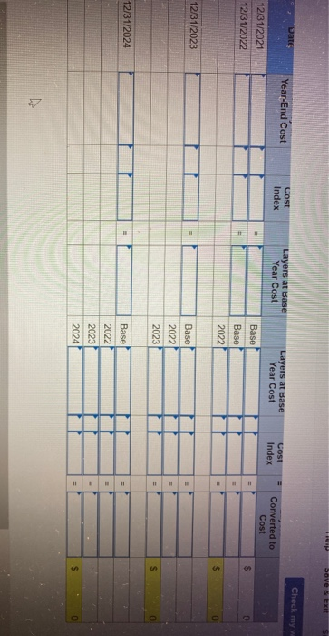 the dollar-value LIFO inventory method. The inventory on that date using the