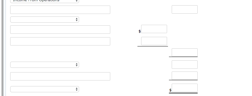 data. Salaries and wages expenses Cost of goods sold Interest expense Interest