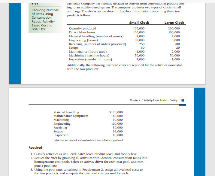 421 Reducing Number of Rates Using Consumption Ratios; Activity Based Costing