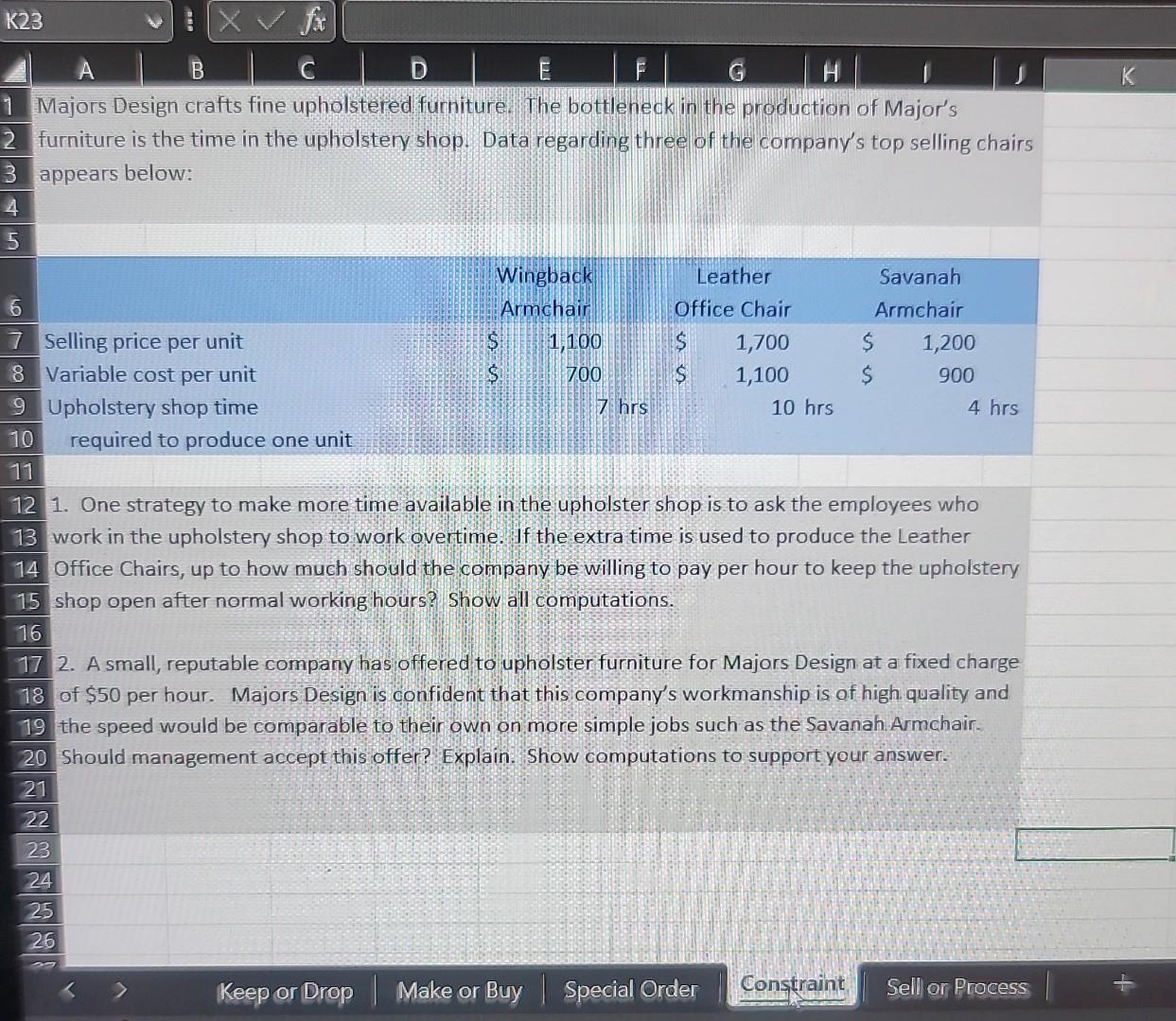solve the problems. Please show all work and rresppons ses on each