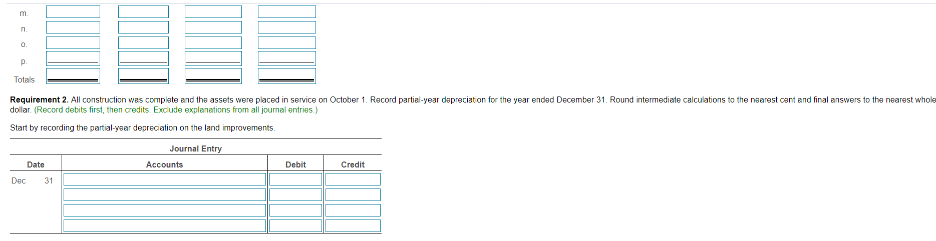 land. e. Unpaid property taxes on the land to be paid by