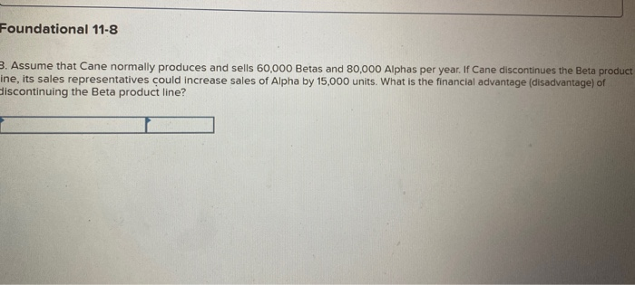 Foundational 15 (LO11-2, LO11-3, LO11-4, LO11-5, LO11-6) The following information applies to