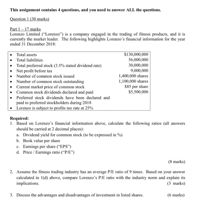 Could someone help me with Q2? This assignment contains 4 questions,