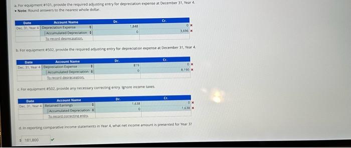 in Accounting Principle December 31. Year 4, it has been determined that