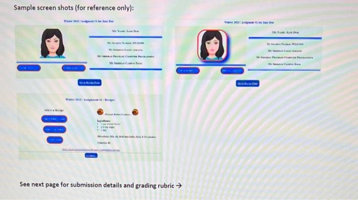 folder to hold all your files/folders). You will need to include: index.html