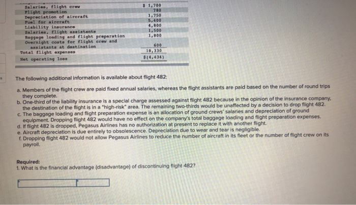 12-21 Dropping or Retaining a Flight (L012-2] Profits have been decreasing for