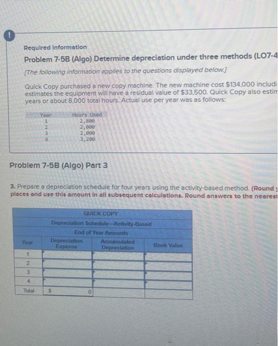 The following information applies to the questions displayed below] Quick Copy purchased