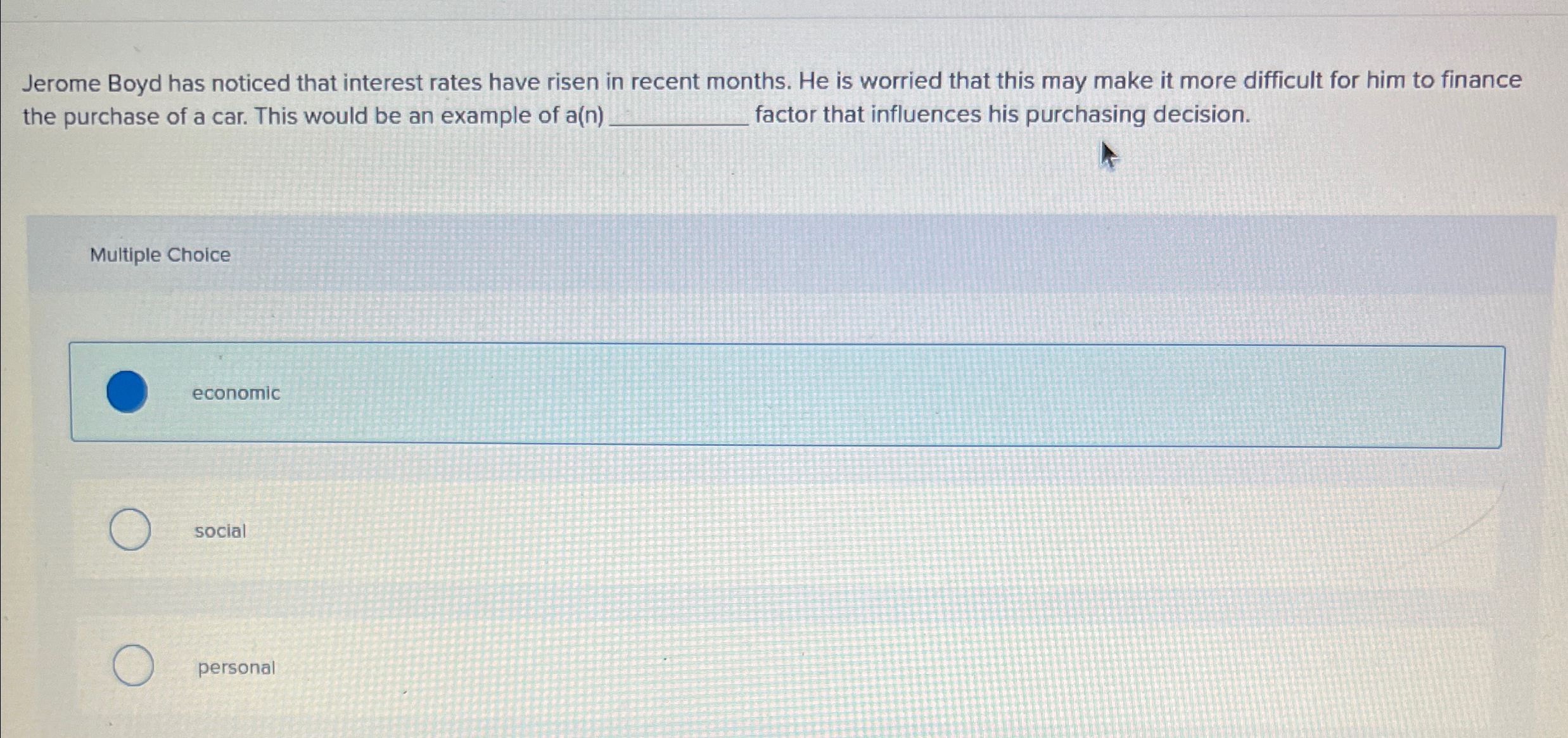  Jerome Boyd has noticed that interest rates have risen in recent