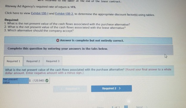 I only have one more shot. the first number for the npv