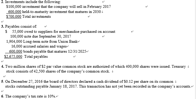 b. Retained earnings statement. c. Classified balance sheet. Harold's Hardware Store Trial