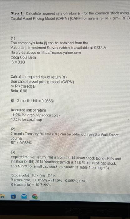 i need help doing step 3 (last photo) Step 1: Calculate required