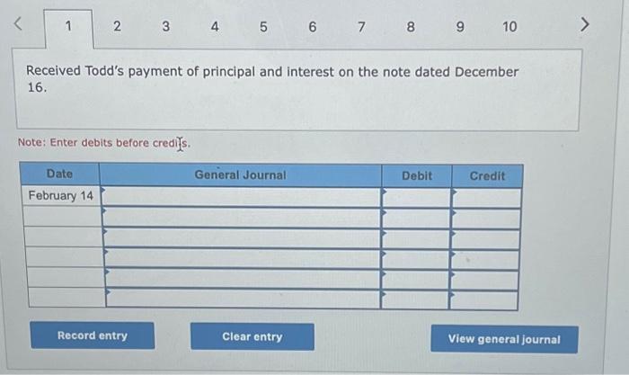 on the past-due account receivable from Midnight Company. Note: Enter debits before