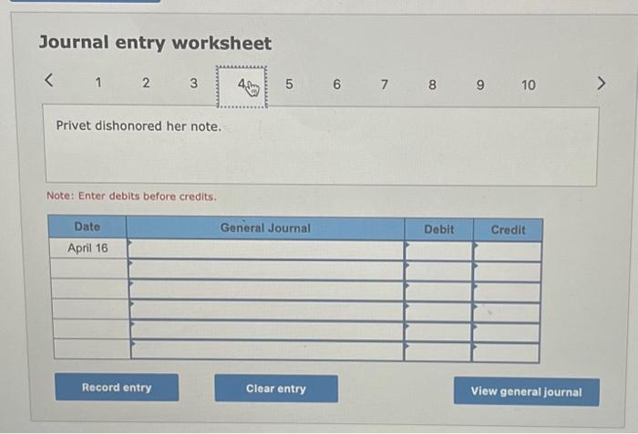the September 3 note. Note: Enter debits before credits. Journal entry worksheet