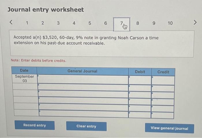 interest on the note dated December 16. Note: Enter debits before credifs.