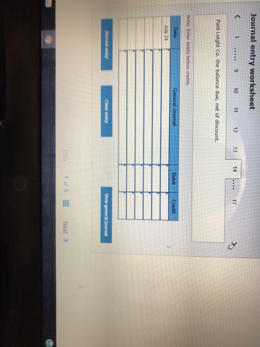 cost of merchandise sold, $2,100. Note: Enter debits before credits. Date General