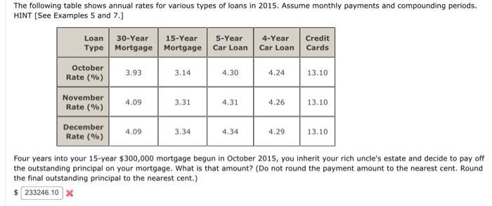 Do not know hot to solve it. The following table shows annual