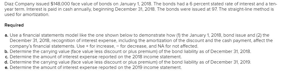  Please answer in table form only for easy understanding. Thanks. Diaz