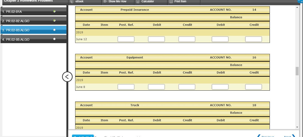 transactions related to the business June 1 Kris transferred cash from a