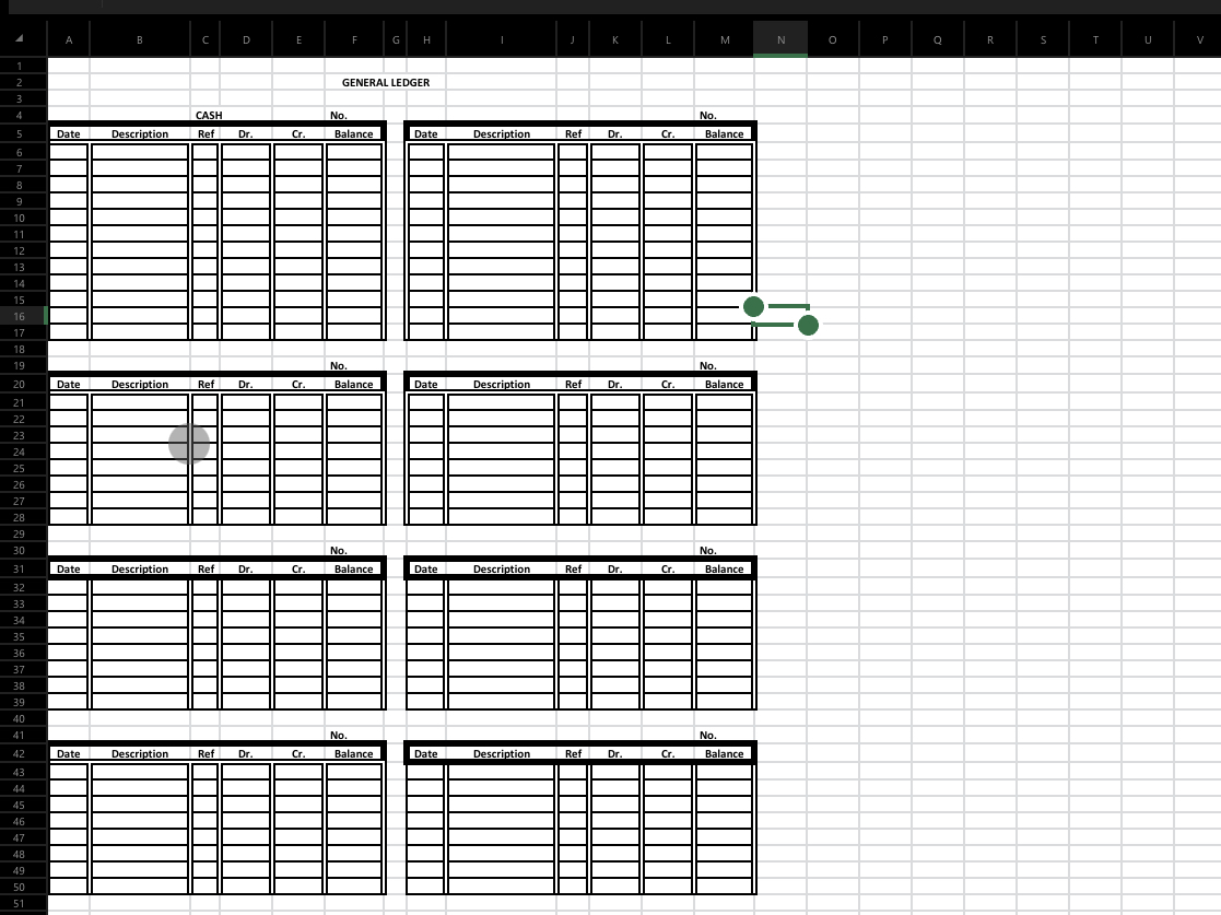 for the journal entries and ledger accounts as well as the worksheet