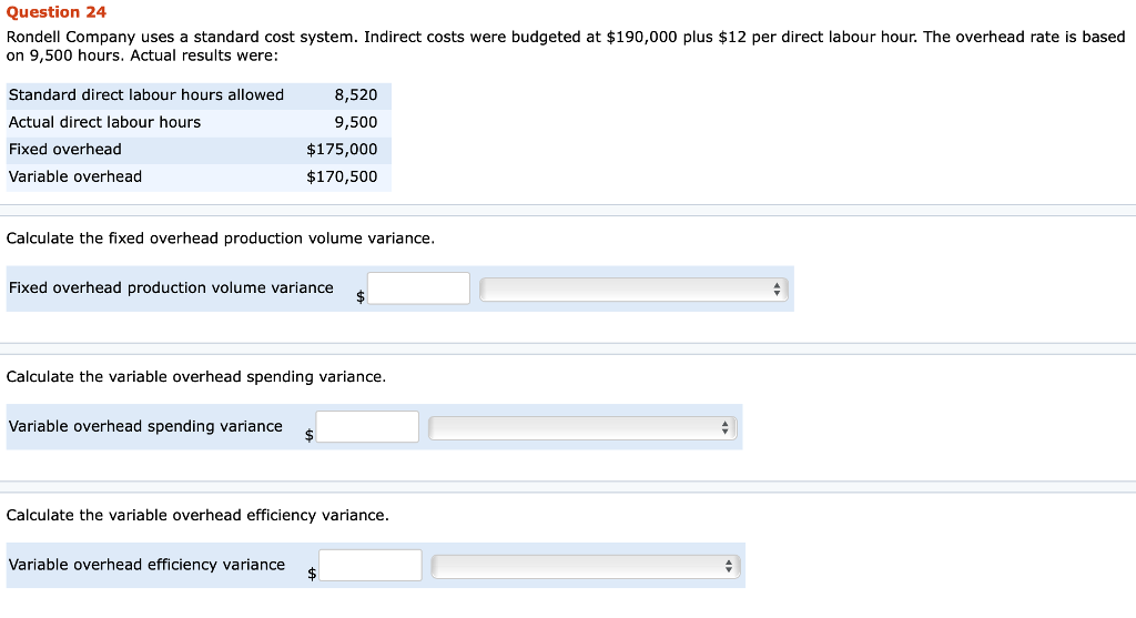 Need help with this problem please! Question 24 Rondell Company uses a