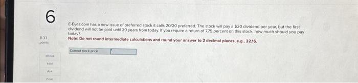 asap pleasee!! E- Eyps com has a new issive of preferred stock