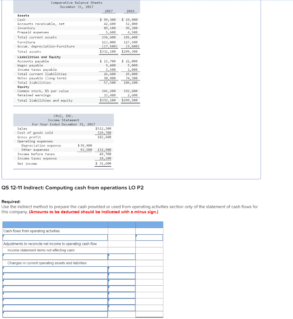 I'll Rate!!! Comparative Balance Sheets December 31, 2017 2017 2016 $ 99,300