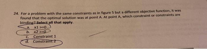 Constraint 1 5 o x1 Figure 5 is a graphical representation of