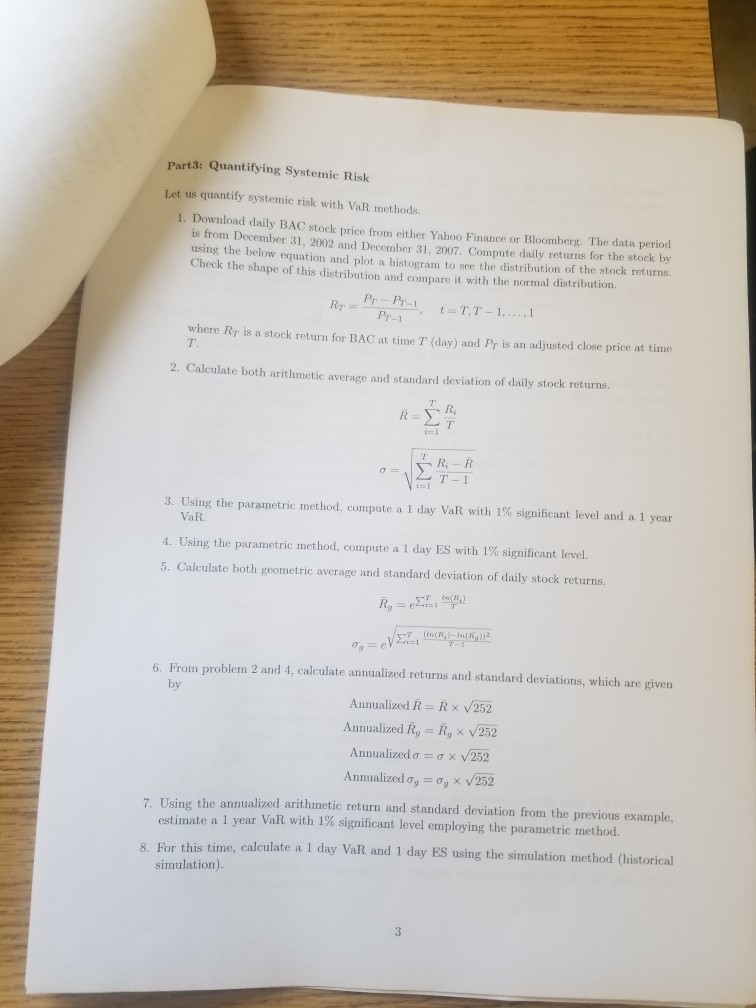  Part3: Quantifying Systemic Risk Let us quantify systemic risk with VaR