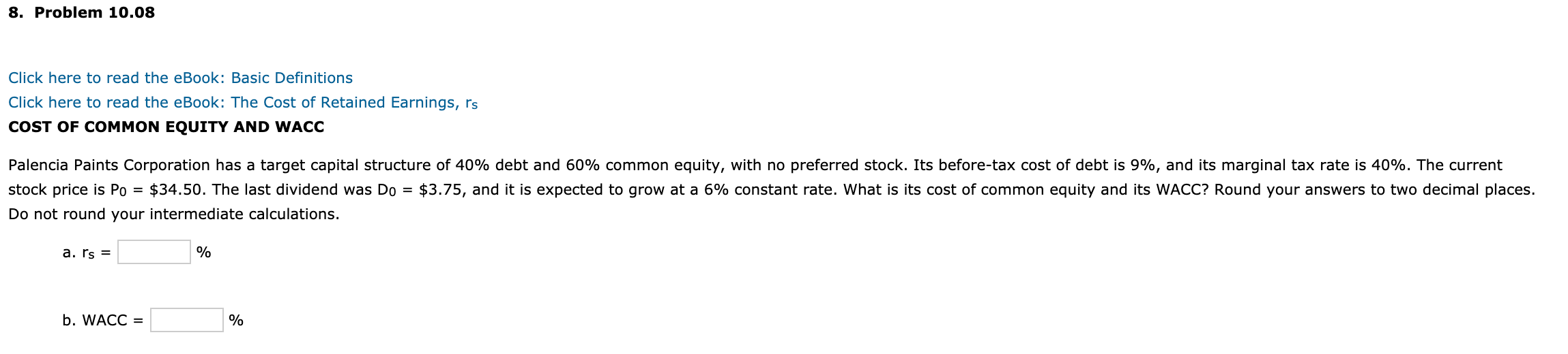  8. Problem 10.08 Click here to read the eBook: Basic Definitions