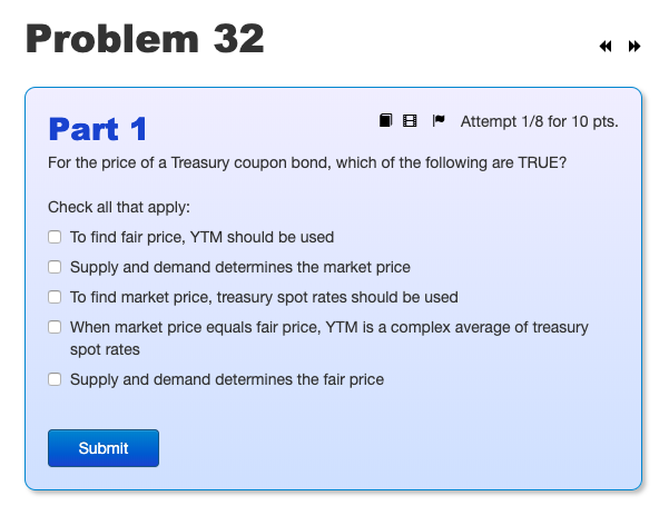  Problem 32 I E Attempt 1/8 for 10 pts. Part 1