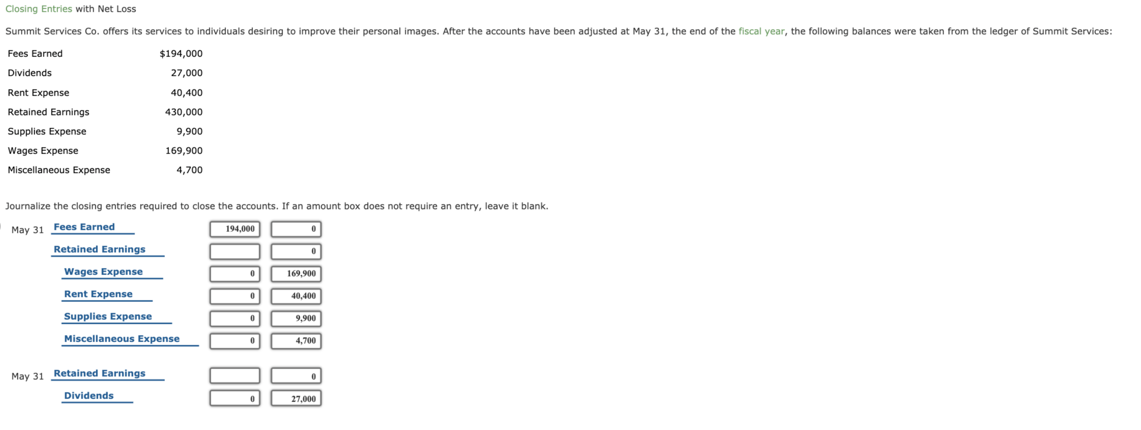 explain how to find the missing numbers please aka the retained earnings