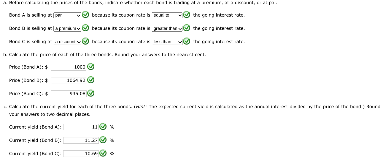 at the end of each year until maturity, assuming interest rates remain