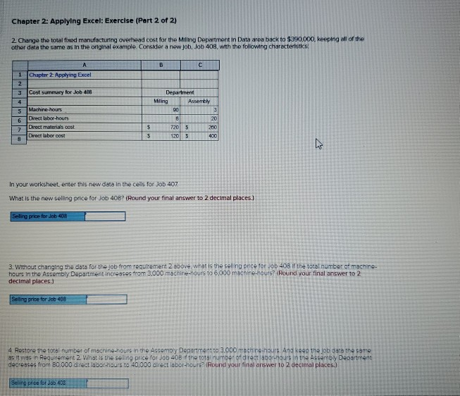 Chapter 2: Applying Excel: Exercise (Part 2 of 2) 2. Change