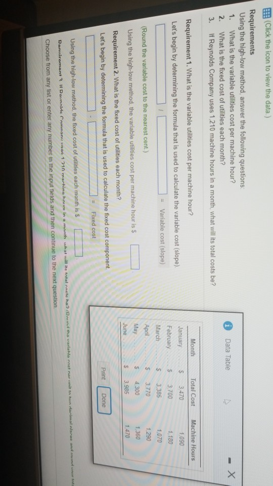  EEB (Click the icon to view the data.) Requirements Using the