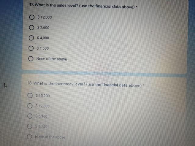 following 3 questions: Ratios Total Assets Turnover Fixed Assets Turnover DSO (Year