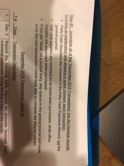 deposits for amounts received from individual customers: Hair styling $12,210 Perms and
