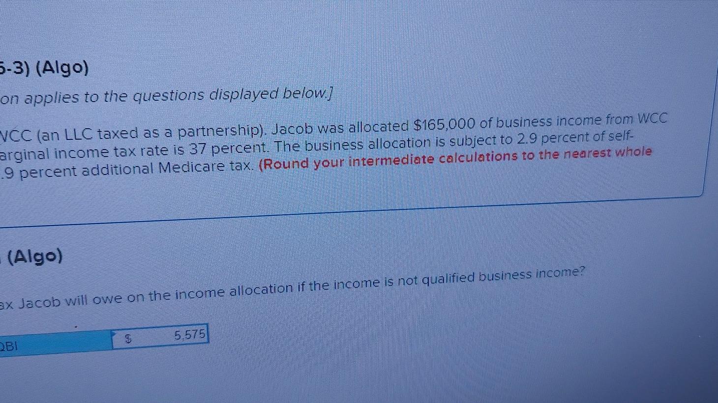 information applies to the questions displayed below.] Jacob is a member of