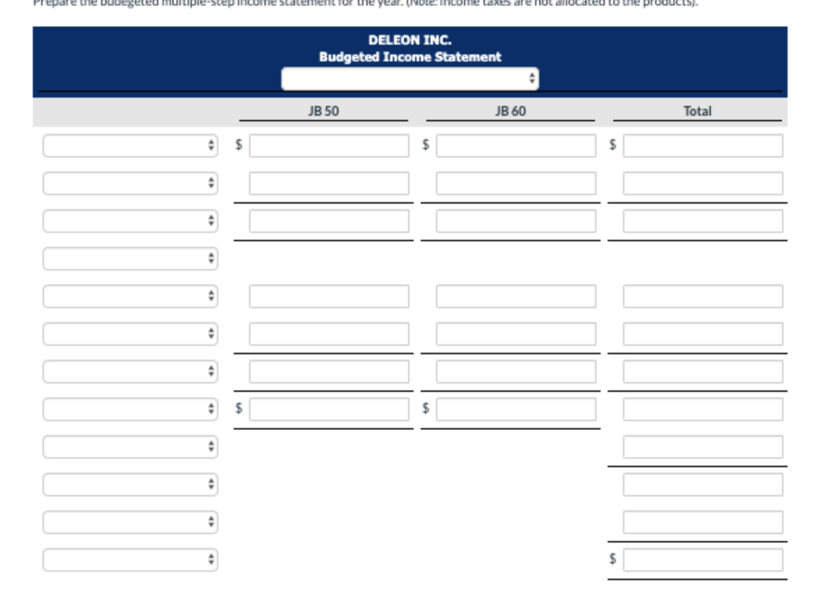 and administrative expenses of $544,000 for product JB 50 and $345,000 for