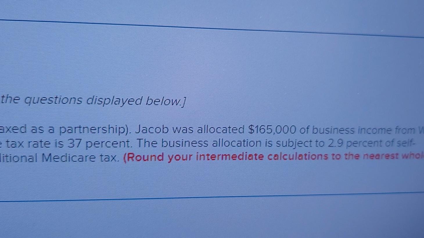 additional Medicare tax. (Round your intermediate calculations dollar amount.) Problem 15-49 Part