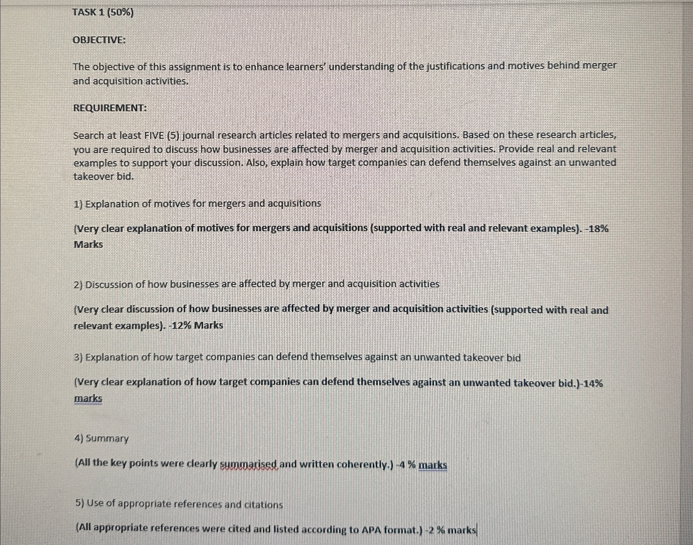  TASK 1(50%) OBJECTIVE: The objective of this assignment is to enhance