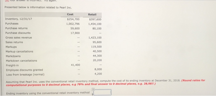  Problem 9-9 need to find the ending inventory using the conventional