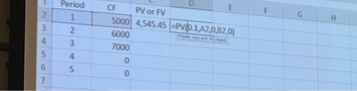 construct a timeline for each problem in Excel. The timeline must include