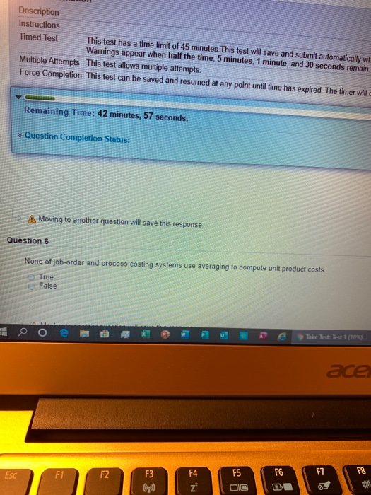  Description Instructions Timed Test This test has a time limit of