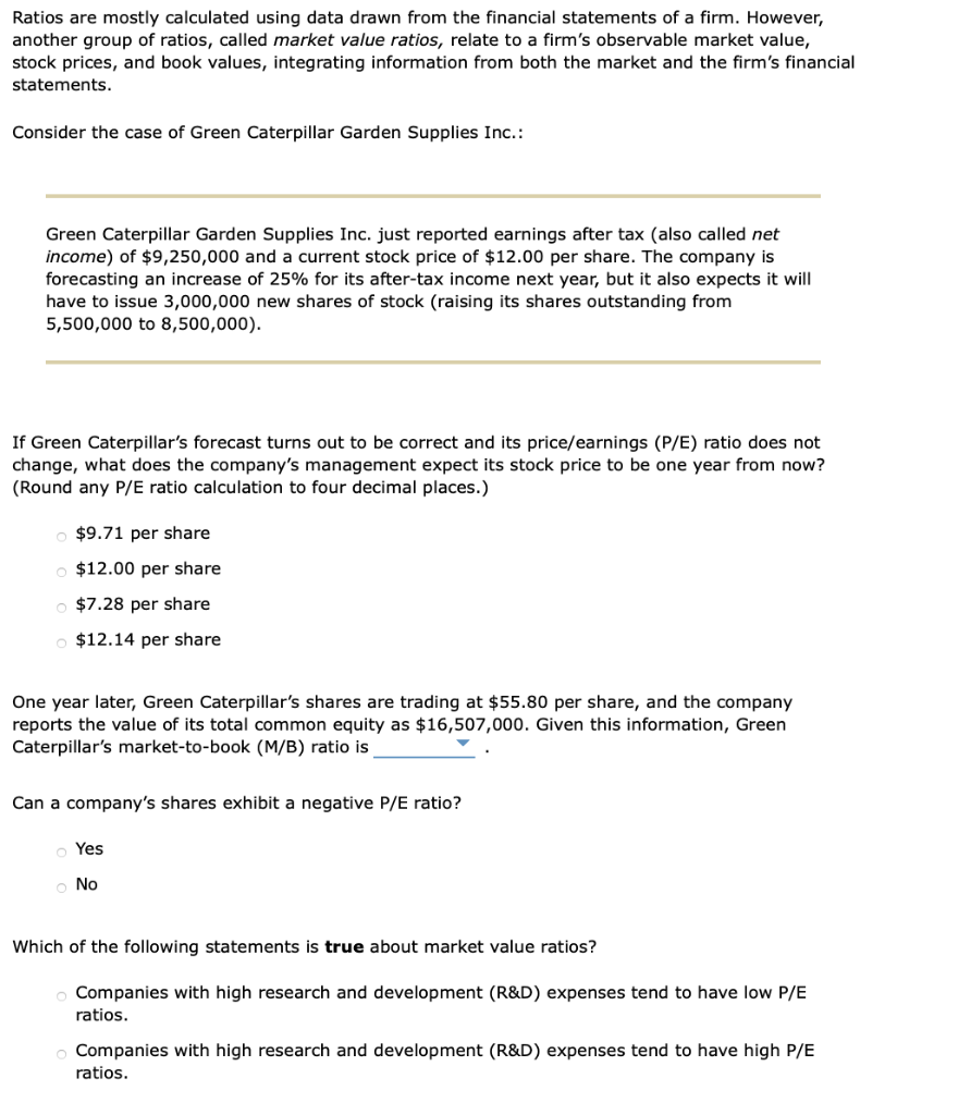  Ratios are mostly calculated using data drawn from the financial statements