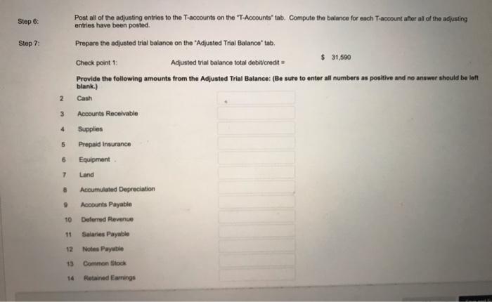 December transactions in the General Journal Tab in the excel template file