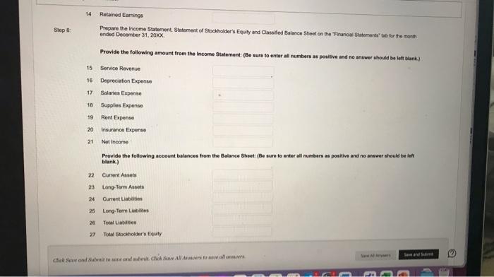 Accounts Receivable Accumulated Depreciation Accounts Payable Notes Payable Common Stock Retained Eamings