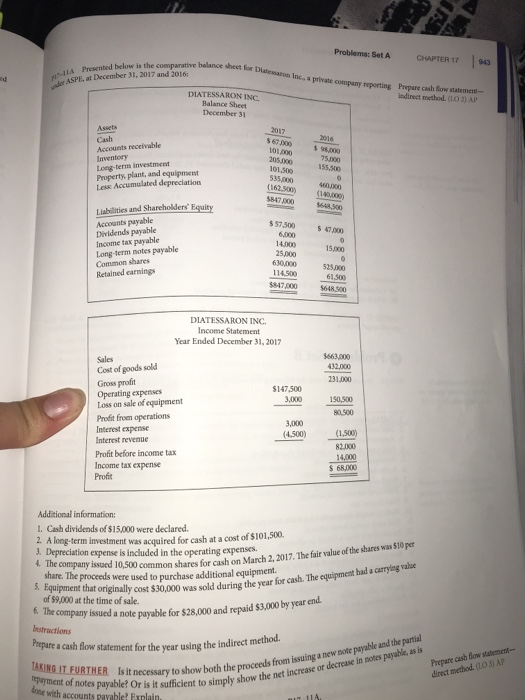  Could you please me solve The cash flow statement using the