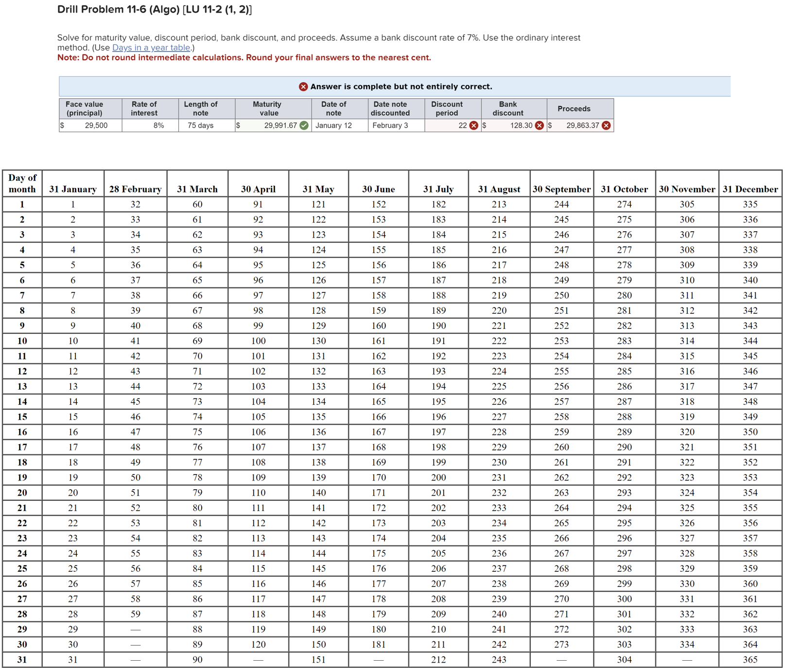  Drill Problem 11-6(Algo)[LU 11-2(1,2)]Drill Problem 11-6(Algo)[LU 11-2(1,2)] Solve for maturity value,