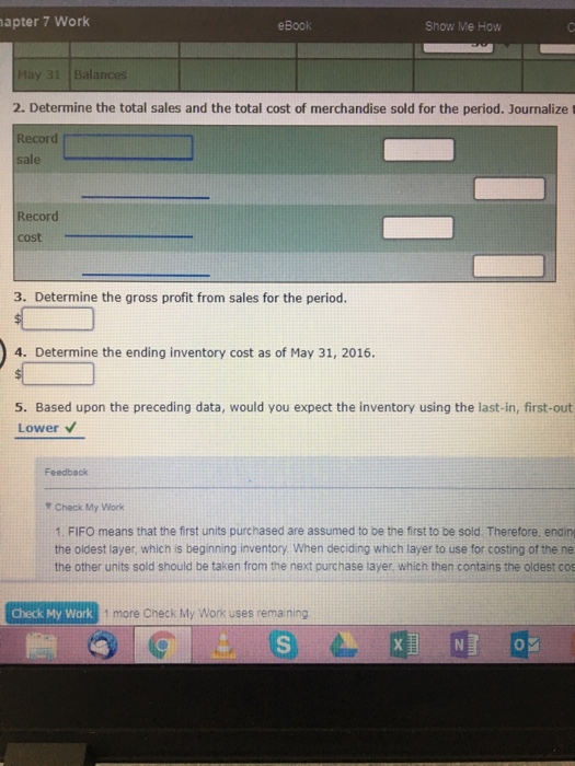  Posted this question but the answer was incomplete. apter 7 Work